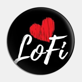 Lofi love (dark background) Pin