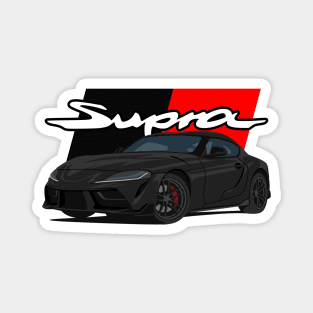 Car Supra 5th Generation GR A90 black Magnet