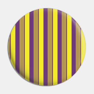 Yellow and Purple Stripes Pattern 050#001 Pin