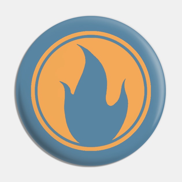 Team Fortress 2 - Blue Pyro Emblem Pin by Reds94