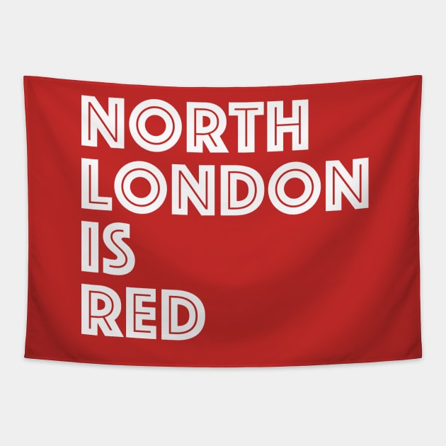 North London Is Red Tapestry by Confusion101