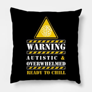 autistic and overwhelmed Pillow