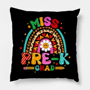 Kids Girl Miss Pre-K Grad Graduation Girl Last Day Of School Pillow