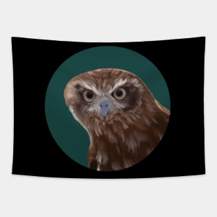 Funny Curious Burrowing Owl Tapestry