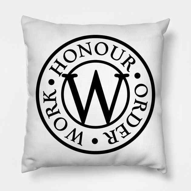 Breachman Motto Pillow by Vault Emporium