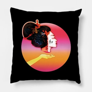 Geisha aesthetic Pillow