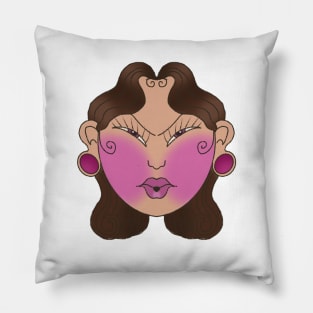 Girl head Pillow