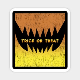 Cool trick or treat in pumpkin Magnet