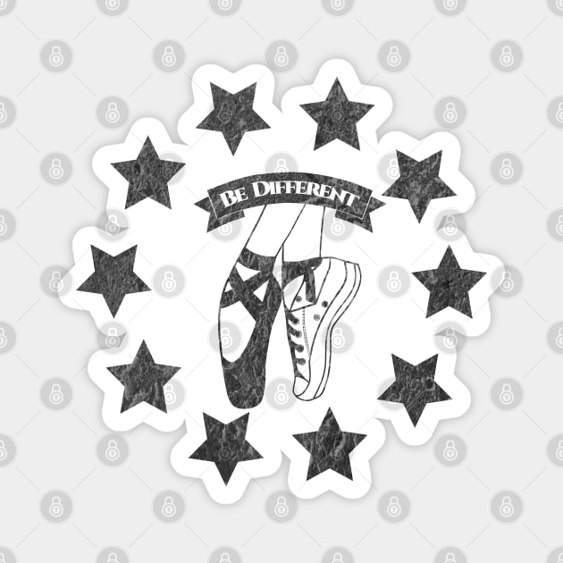 Be Different Ballet Shoes Magnet by CBV