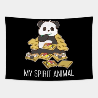 Sushi Panda My Spirit Animals Korean Gift Funny T-Shirt Tapestry