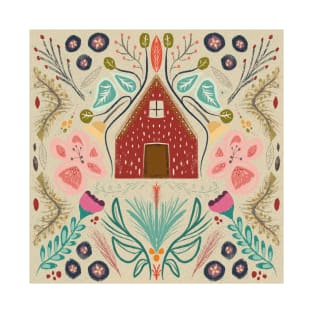 Nordic Nook: A Charming Array of Colorful Scandinavian Houses T-Shirt