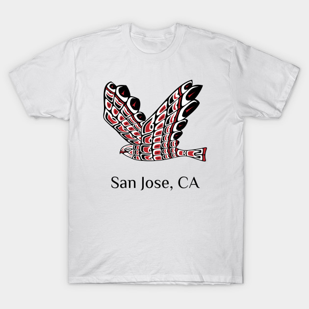 San Jose California Red Tailed Hawk Native American Indian Red