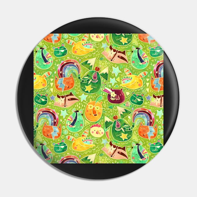 Green Animal Glam Dudes Pin by monikasuska