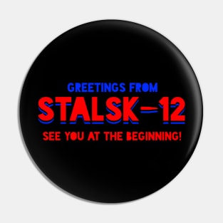 TENET Greetings From Stalsk-12 (Colored Banner) Pin