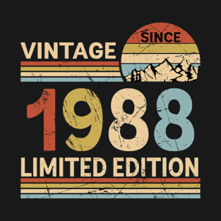 Vintage Since 1988 Limited Edition 35th Birthday Gift Vintage Men's T-Shirt