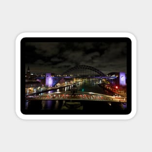 River Tyne at Night Magnet