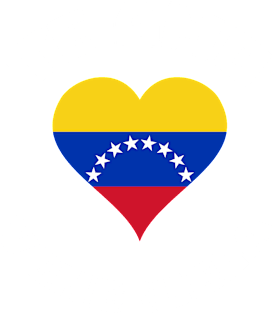 I Love VZLA - Camiseta Bandera Corazon Venezuela Magnet