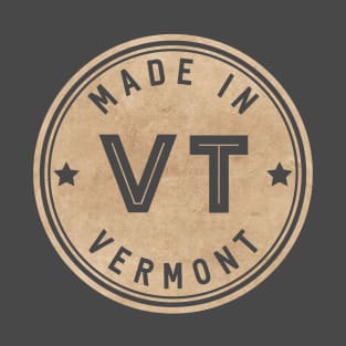 Made In Vermont VT State USA T-Shirt