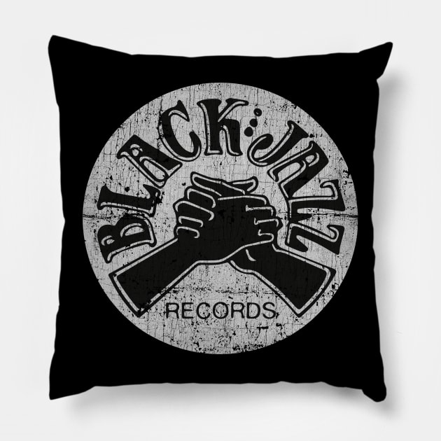 Black Jazz Records Pillow by OniSide