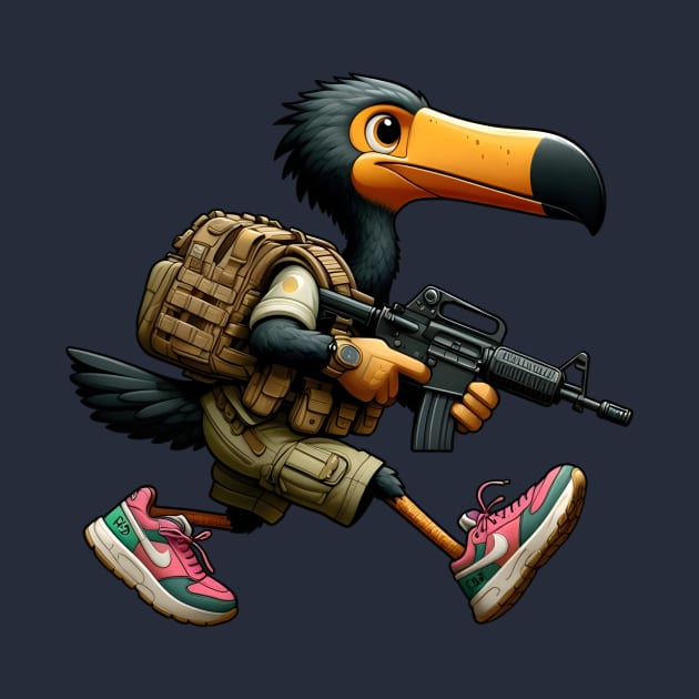 Tactical Dodo Bird by Rawlifegraphic