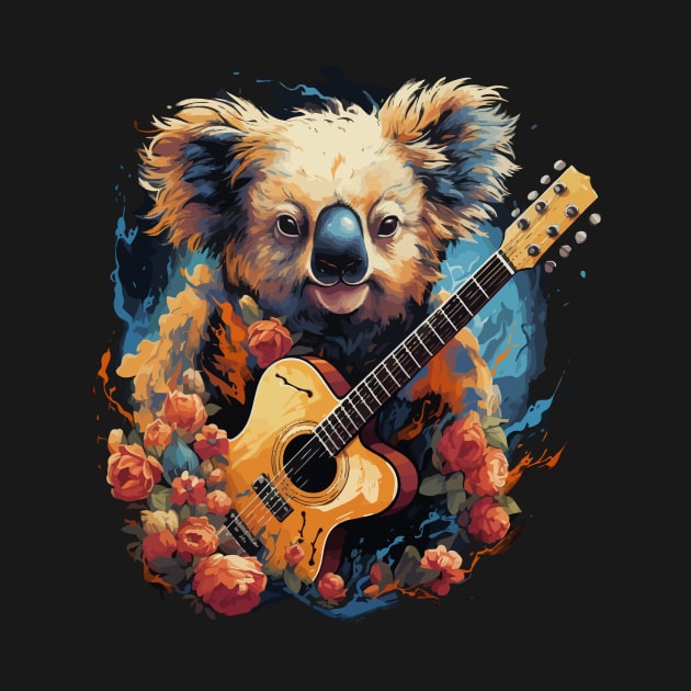Koala Playing Guitar by JH Mart