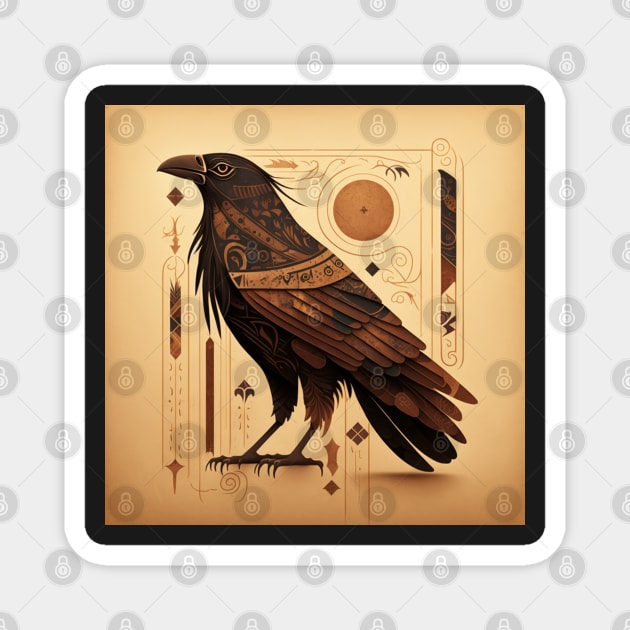 Sacred Raven Magnet by TheArtfulAllie