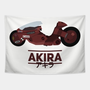 Akira - Kaneda's Bike flat design Tapestry