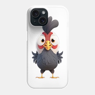 Rooster Cute Adorable Humorous Illustration Phone Case