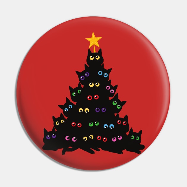 Cat Christmas Pin by ngerog