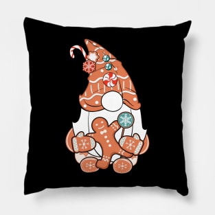 Ginger Gnome Christmas Pillow