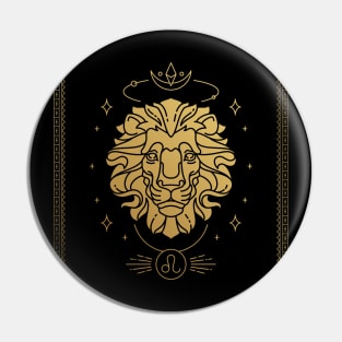 lion face Pin