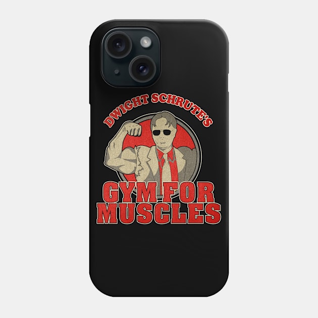 Dwight Schrute's Gym For Muscle Phone Case by Litaru