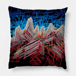 abstract mountain Pillow