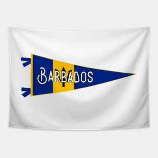 Barbados Flag Pennant Tapestry