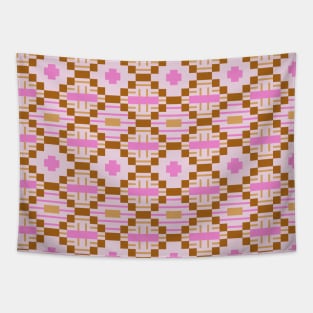 Retro checkered Tapestry