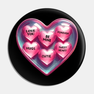 Valentine's Day Hearts Pin