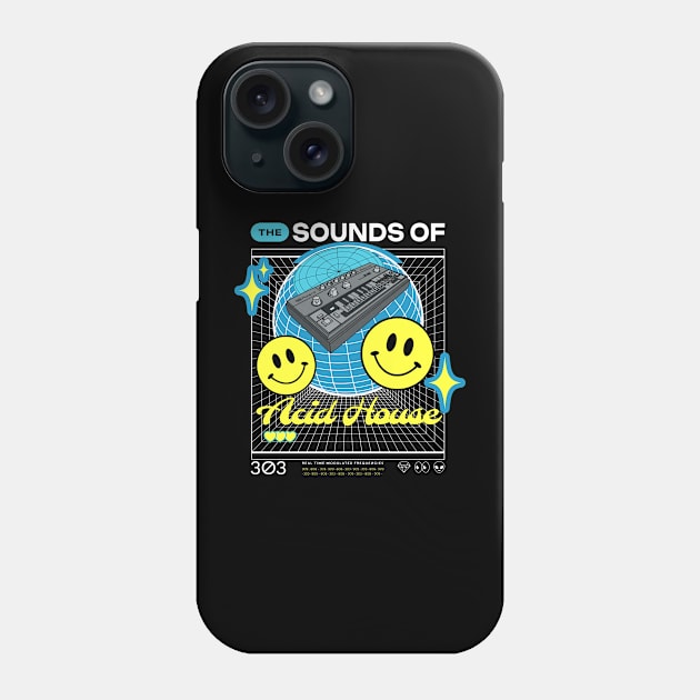 ACID HOUSE - The Sounds Of (white) Phone Case by DISCOTHREADZ 