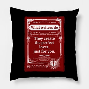 Romance writers make me dream. Pillow