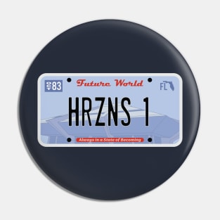 HRZNS1 License Plate Pin