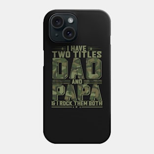 Retro I Have Two Titles Dad And Pops Funny Father's Day Phone Case
