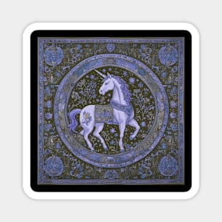 Unicorn Medieval tapestry Renaissance fair, celtic, history, middle ages, fantasy Magnet