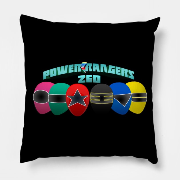 Zeo Rangers Pillow by Glide ArtZ