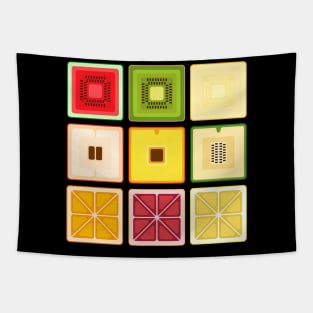 cubic fruits Tapestry
