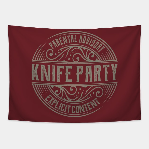 Knife Party Vintage Ornament Tapestry by irbey