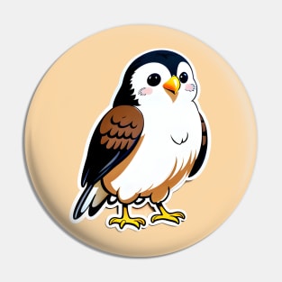 Fluffy Winged Dreamer: Piko the Kawaii Giant Eagle Pin