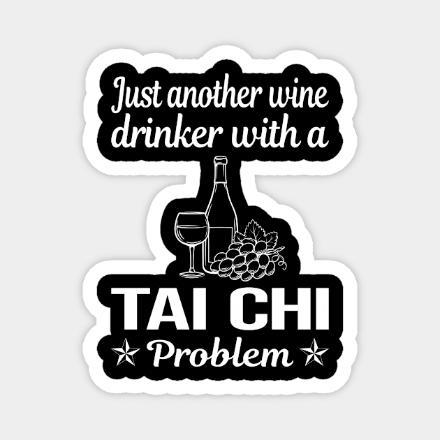 Funny Wine Drinker Tai Chi Magnet by lainetexterbxe49