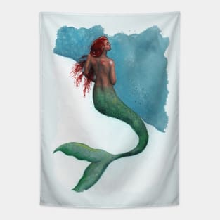 Watercolor Mermaid Tapestry