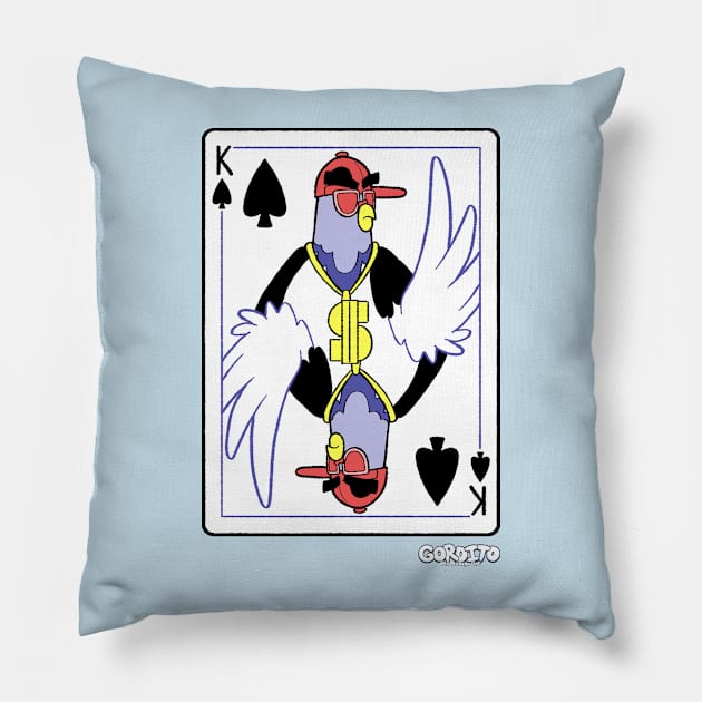 Gary of Spades Pillow by Gorditothebodegacat