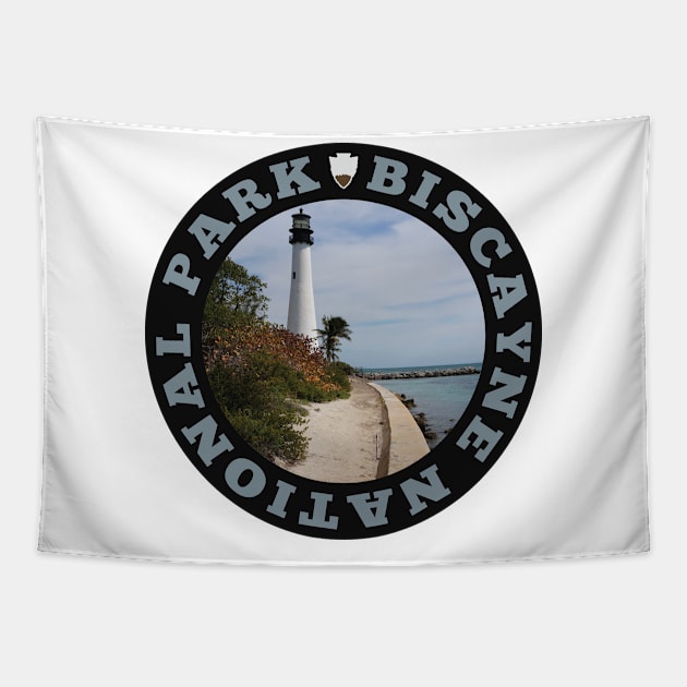 Biscayne National Park circle Tapestry by nylebuss