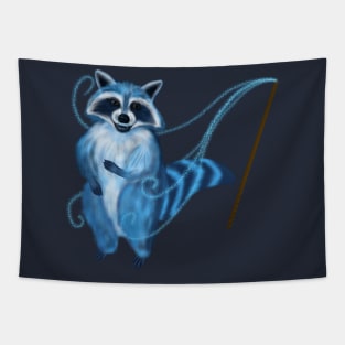 Magical Familiar Racoon Tapestry